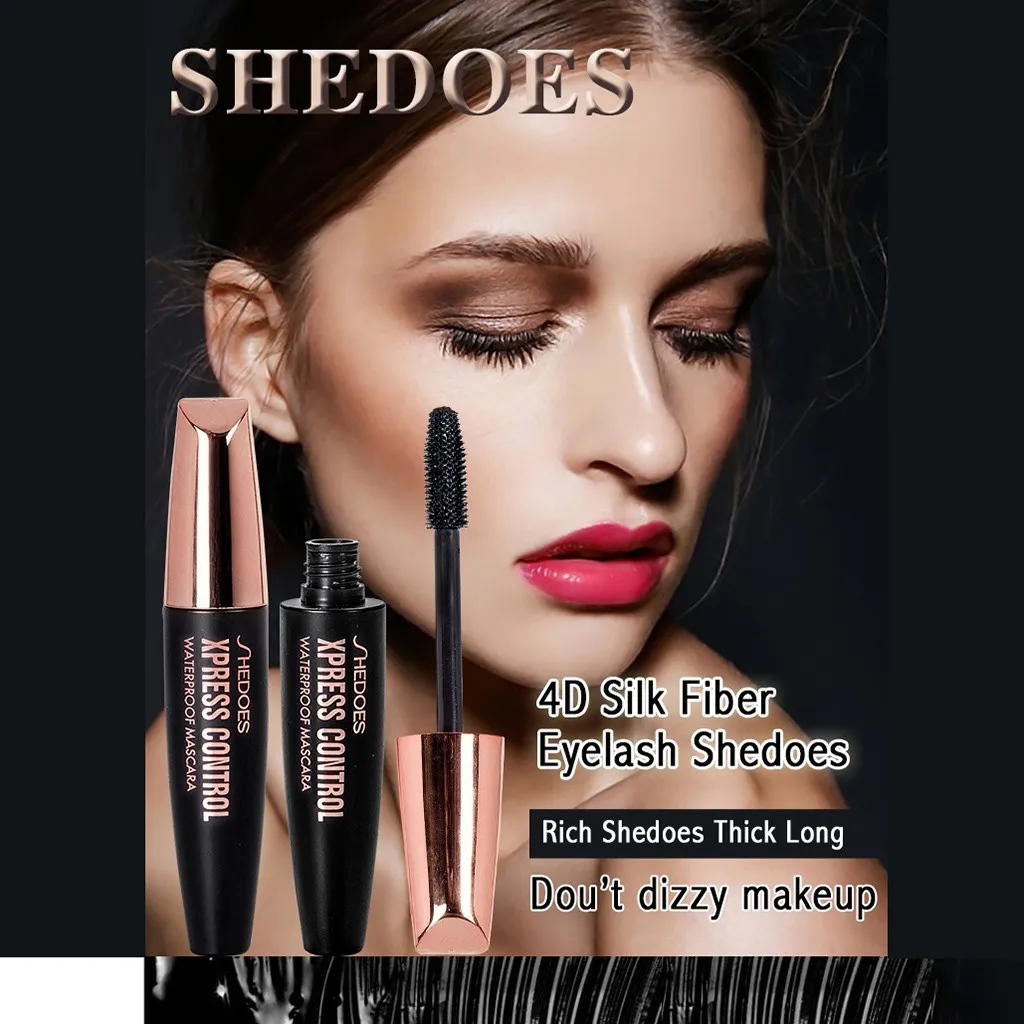 4d Шелкового волокна ресниц тушь для наращивание длительный ресницы длинные