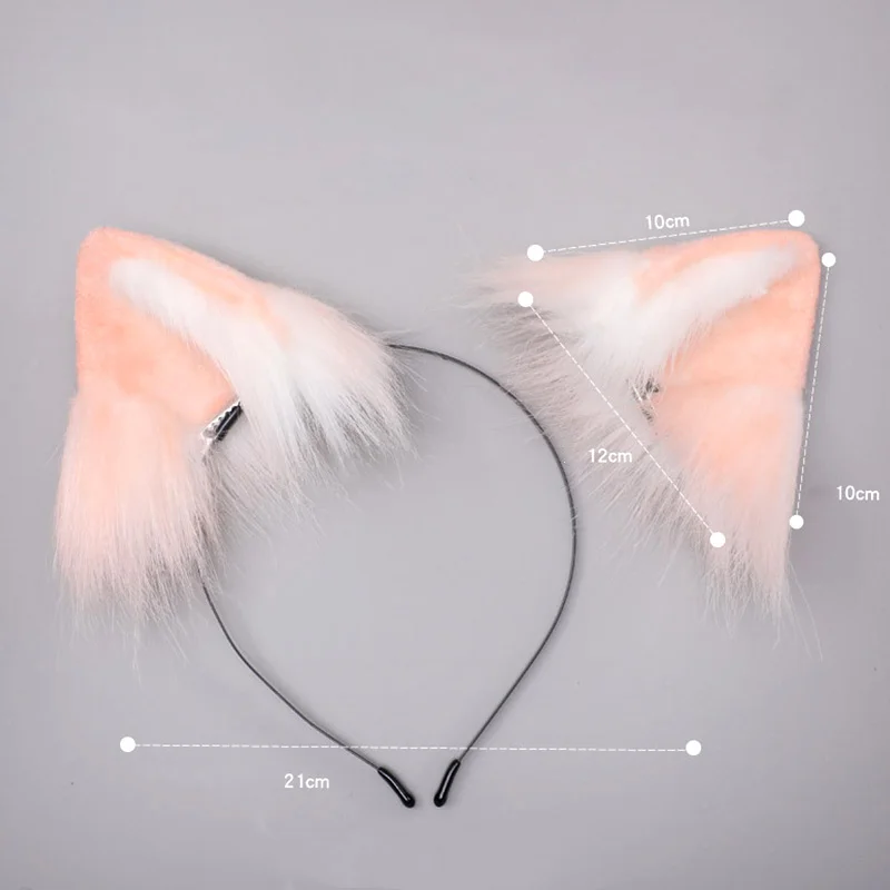 

Fashion Cat Fox Faux Fur Ear Hairband Cute Hair Hoops Party Headbands Girls Hair Accessories Animal Ears Cosplay Hair Band