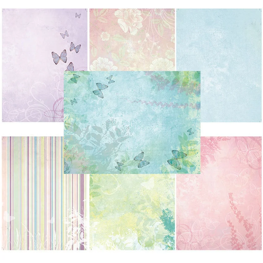 

14Pcs/Lot Butterfly Retro Material Papers DIY Scrapbooking Album Diary Gift Decorative Paper Scrapbooking Paper