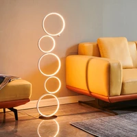 nordic ring led floor lamp standing living room bedroom bedside home decor minimalist lighting will inner fixture design 220v