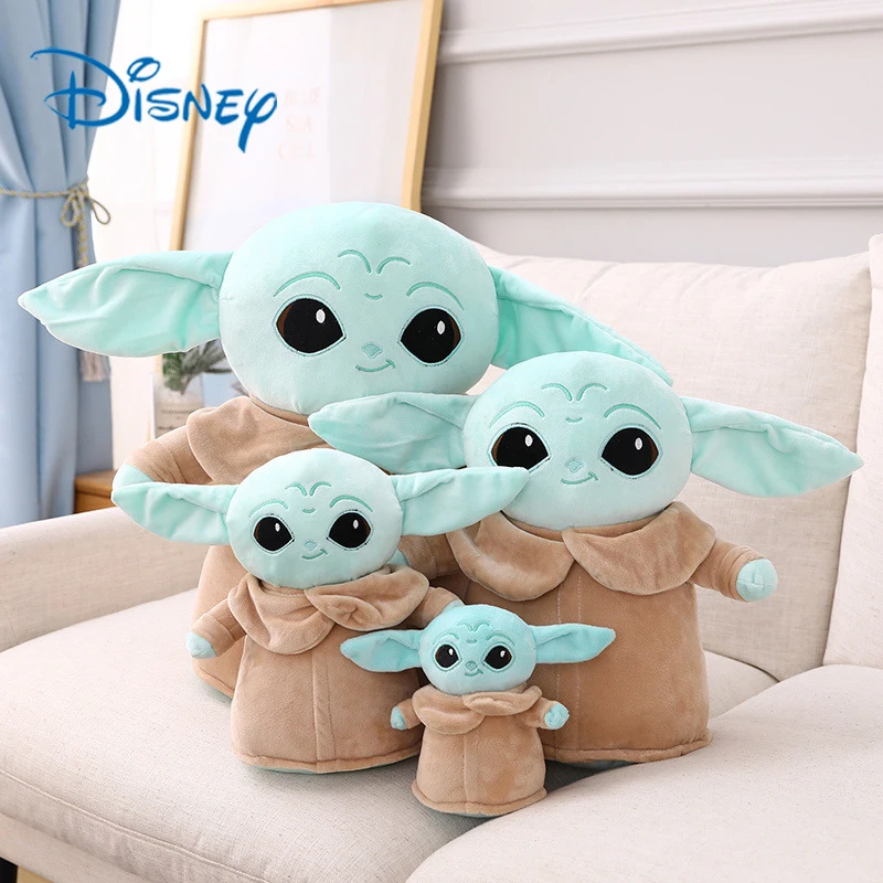 

Disney Star Wars Yoda Baby Plush Toy Master Mandalorian Doll Decoration Pillow Kawaii Stuffed Toys Gift Dolls For Childrens