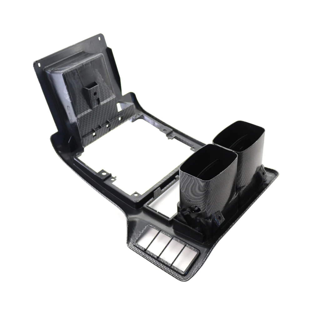 Углеродное волокно ABS внутренняя центральная консоль автомобиля вентиляционная