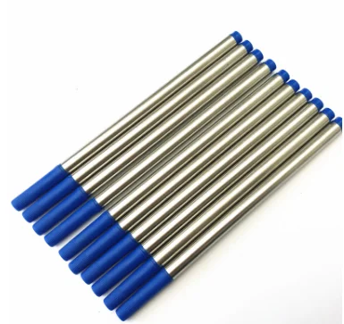 

Free Shipping 20 Pcs Top Quality Blue Black Ink Refill For Roller Ball Pen Replaceable Refill Stationery School Suppliers