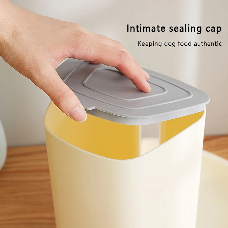 

3.8L Pet Automatic Feeding Bowls Large Capacity Perspective Food Dispenser Feeding Container For Small Cats Medium Dogs Bowl