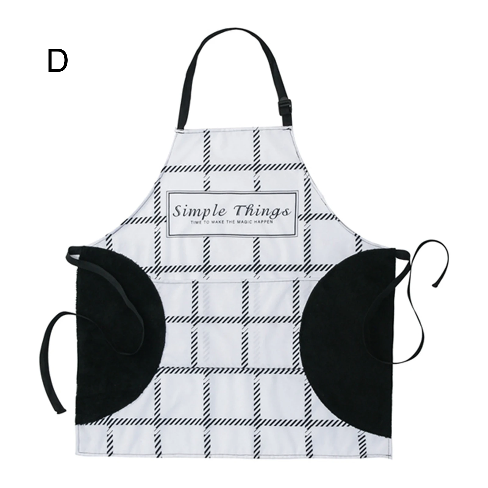 

Printed Hand-wiping Waterproof Greaseproof Multifunctional Practical Convenient Comfortable Housework Cooking Apron with Pocket
