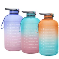 3 78l bpa free sports cup gallon water bottle with straw clear plastic drinking bottles gym water jug