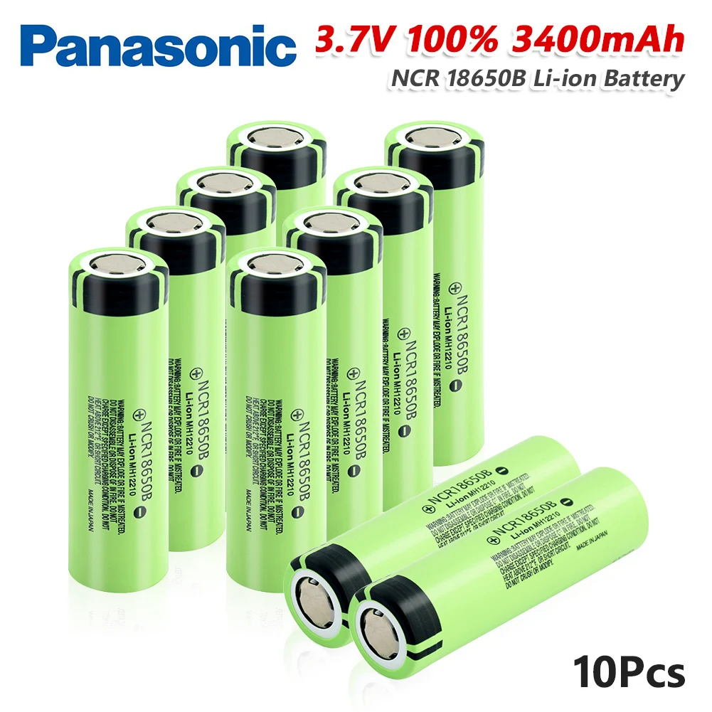 Panasonic 100% оригинальный NCR18650B 3 7 v 3400 мА/ч 18650 Литий Перезаряжаемые Батарея разрядки