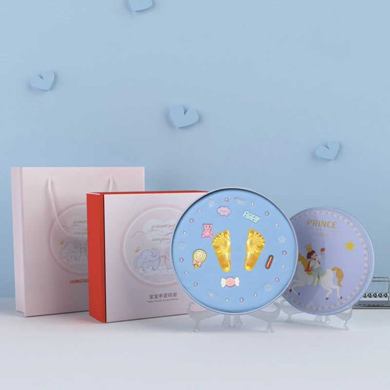 Детские сувениры безопасная печать на ногах для новорожденных детская грязевая