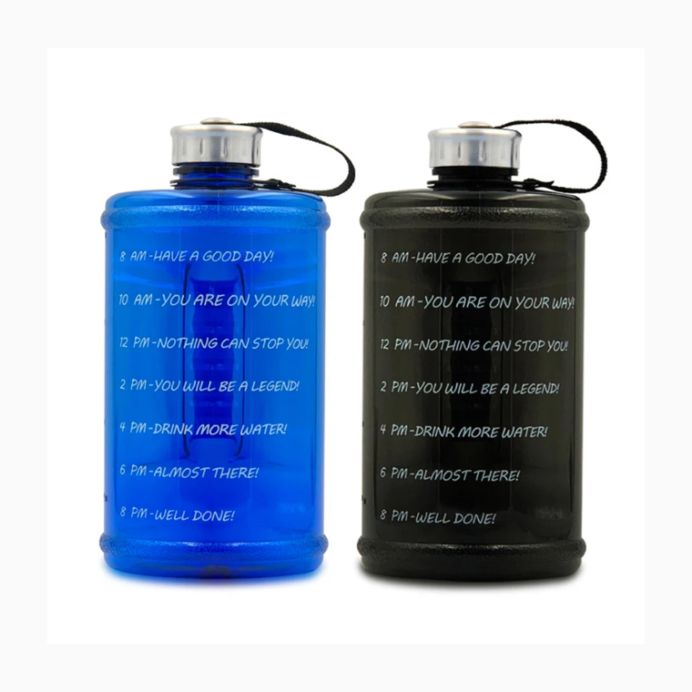 

Outdoor Drinkware Drink Kettle 2.2L Large Capacity Plastic Sport Fitness Workout Water Bottle With Time Marker