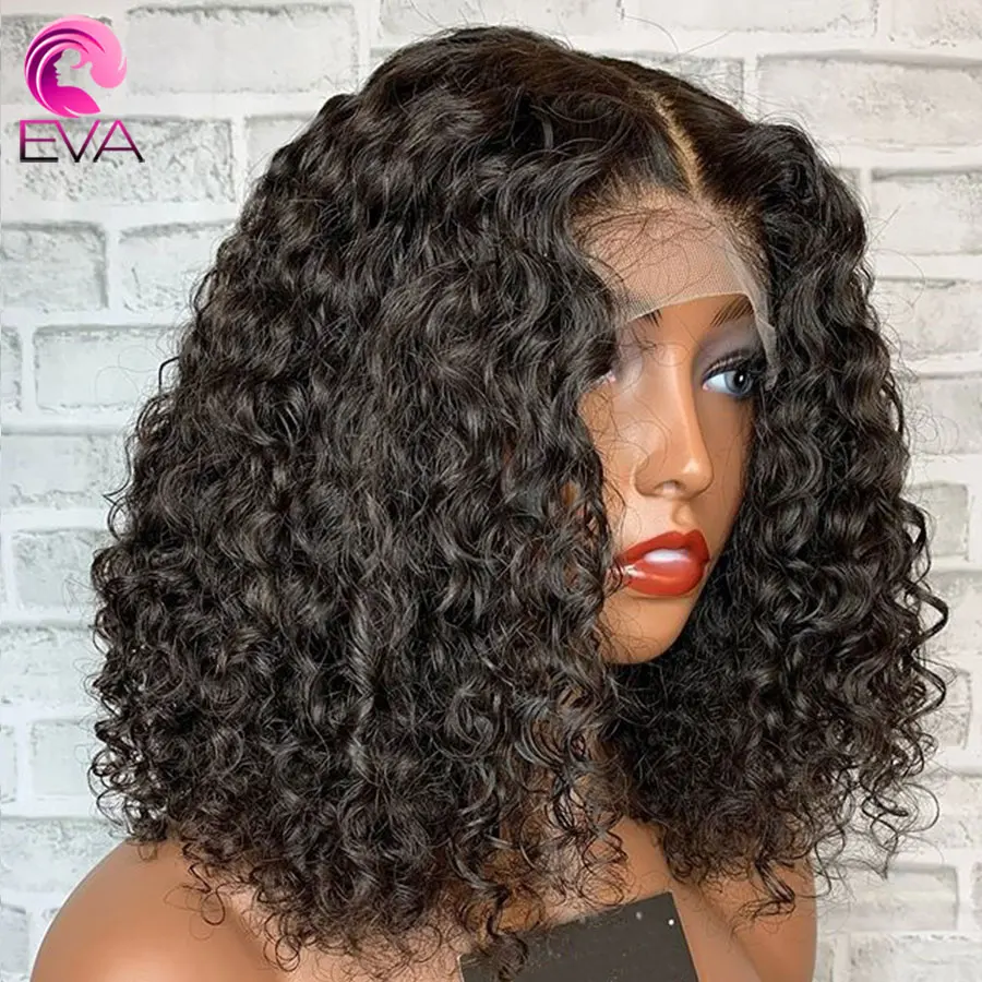 Eva 150% 13х6 человеческие волосы на фронте с кружевом предварительно выщипанные для