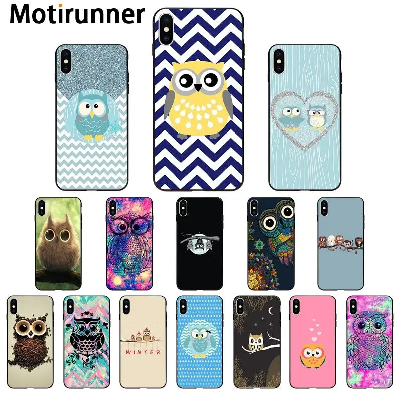 Motirunner милый сладкий Сова ТПУ Мягкий силиконовый чехол для телефона iPhone 11 pro XS MAX 8 7