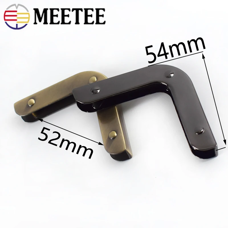 Meetee 4/10 шт. 40 мм угловой мешок с винтовым декором аксессуары для сумок защита края