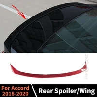 high quality exterior part splitter roof rear spoiler wing diffuser boot lip racing sport for honda accord 2018 2019 2020