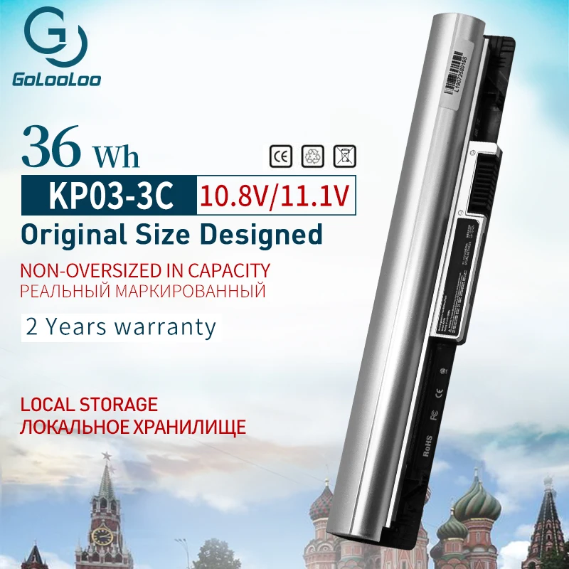 Golooloo 36Wh KP03 ноутбук Батарея для HP 708459 001 аккумулятор большой емкости HSTNN IB6T 729759 831 YB5P