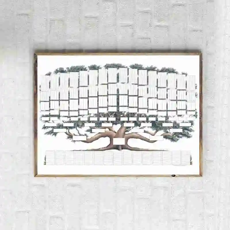

Family Tree Diagram Family Tree Diagram Handwritten Wall Canvas Family Fillable In Canvas History Personal To Poster A9Q6