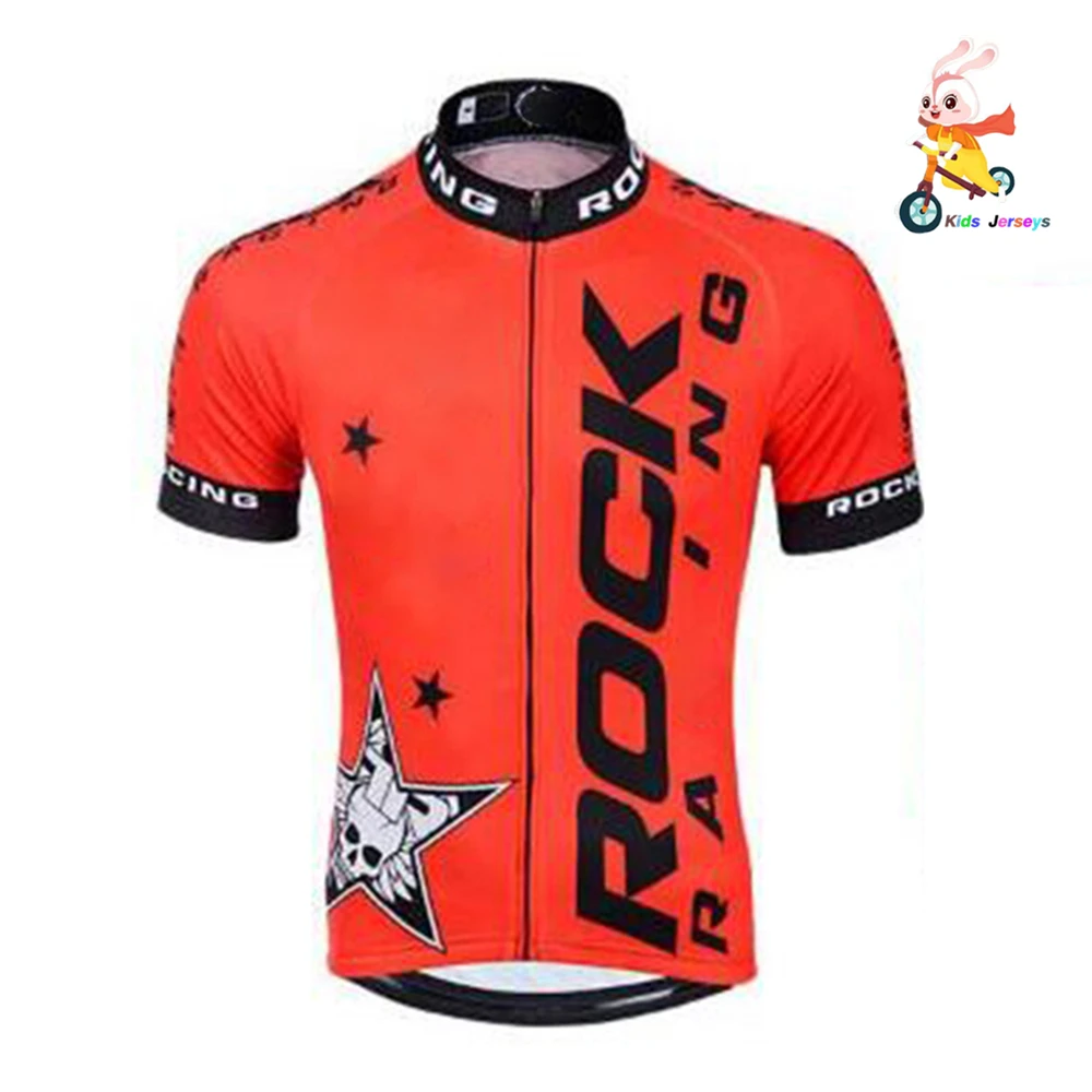 Ralvpha Детский комплект для велоспорта 2020 Pro Team Rock Cycle Джерси Mtb с коротким рукавом