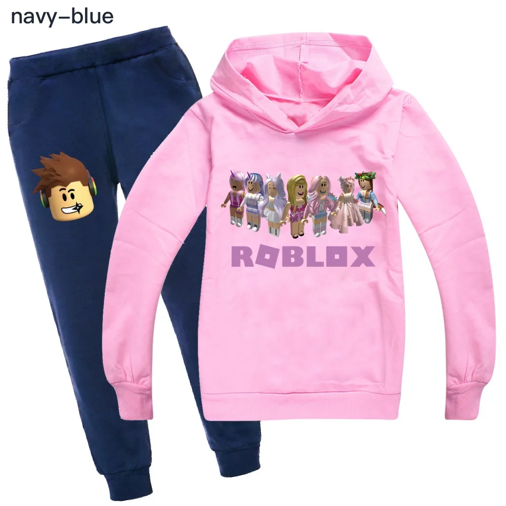 Новинка детский хлопковый спортивный костюм Robloxing Осенние комплекты одежды