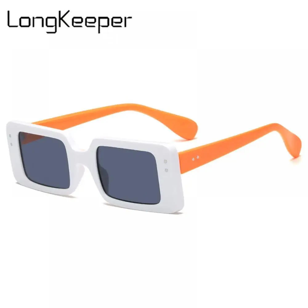 

LongKeeper Fashion Square Sunglasses Women Men Luxury Brand Travel Vintage Small Rectangle Sun Glasses UV400 Gafas de sol mujer