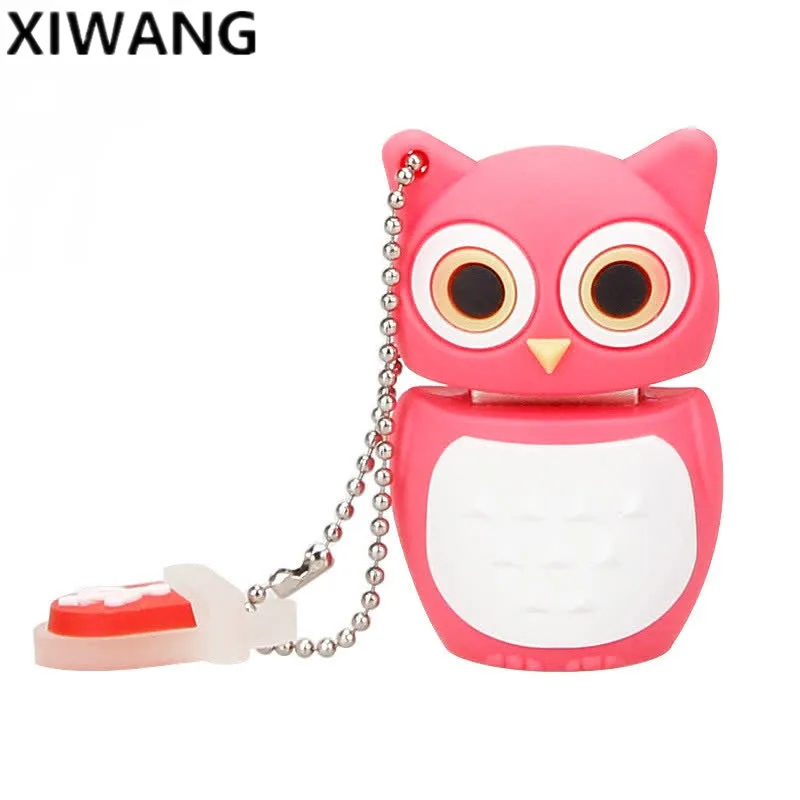 USB флеш-накопитель 64 ГБ, милое животное мультяшная сова, usb 2,0, 4 ГБ, 8 ГБ, 16 ГБ, 32 ГБ, 128 ГБ, флеш-накопитель, usb память, креативная флешка, подарок на праздник
