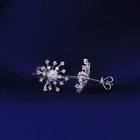 Tianyu драгоценные камни ювелирные изделия Муассанит золотые серьги-гвоздики 10K тонкие аксессуары классические бриллиантовые серьги женские подарки корейские трендовые подарки