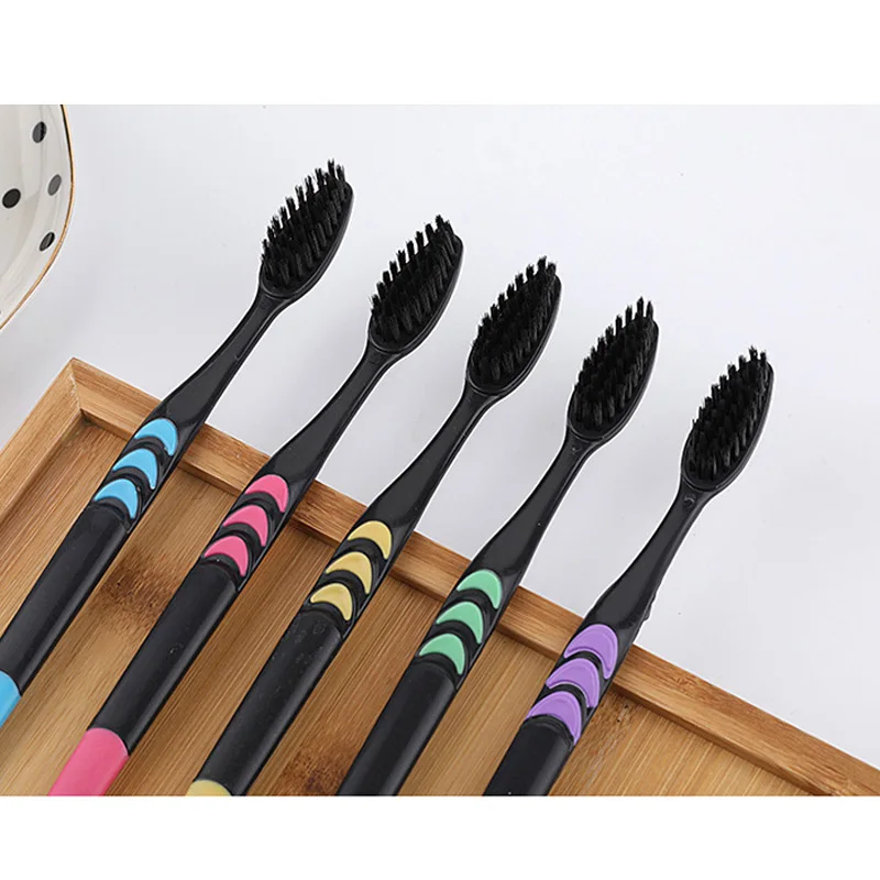 10 шт. антибактериальные зубные щётки из бамбукового угля | Красота и здоровье