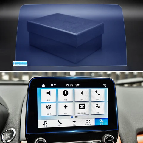 Для Ford Escape 3 Kuga Fiesta ST MK8 Transit Coustom 2020 2021 8 дюймов Автомобильный GPS навигационный экран защитная пленка аксессуары