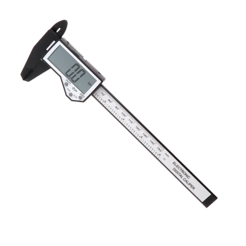 

0-150mm/6" Digital Caliper Waterproof IP54 Large LCD Screen Carbon Fiber Vernier