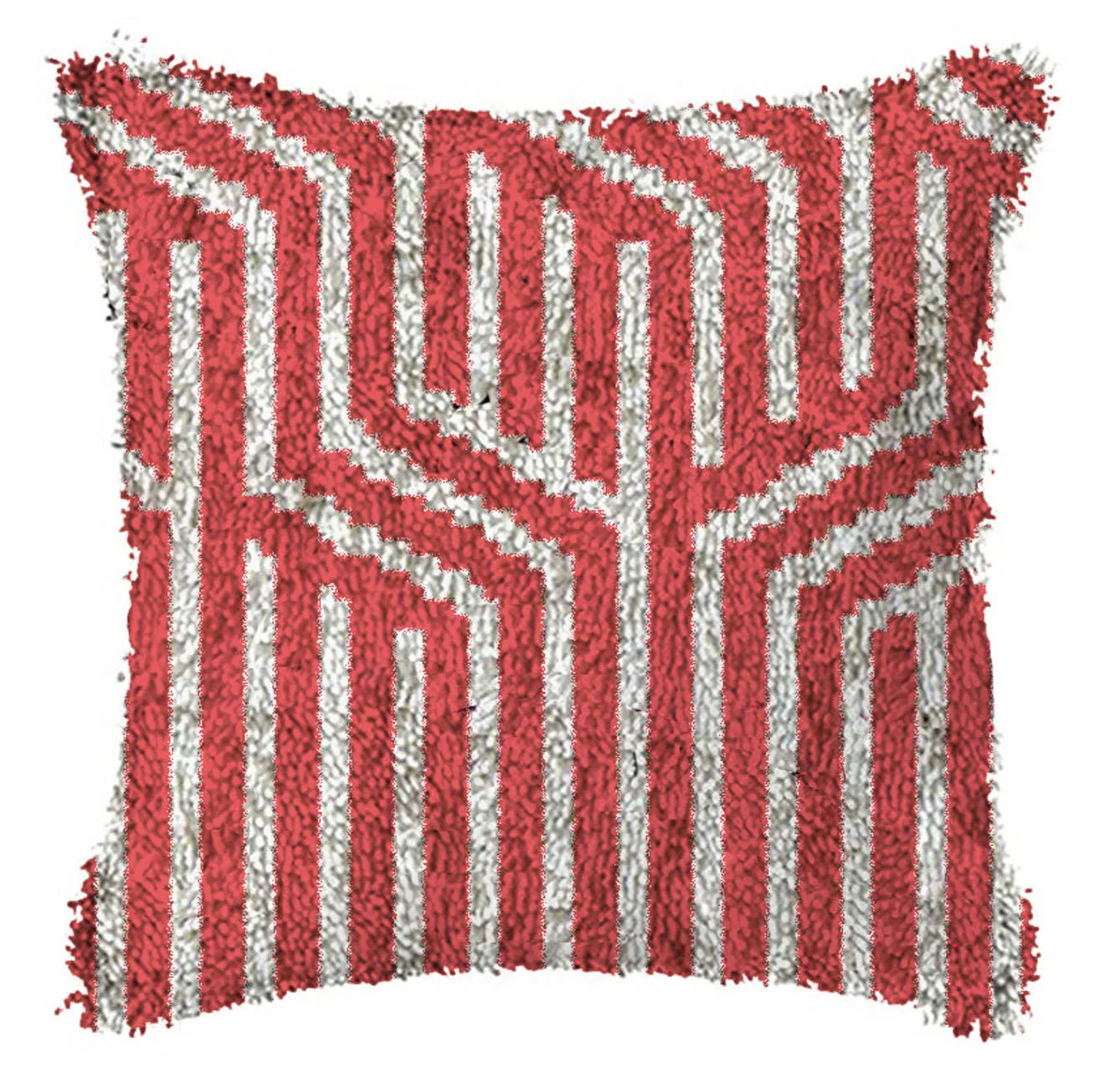 

Крюк с защелкой подушки красная прямая Подушка Чехол Цвет холст акриловой пряжи защелкивающийся Крюк Подушка Наборы вязаный Чехол на подуш...