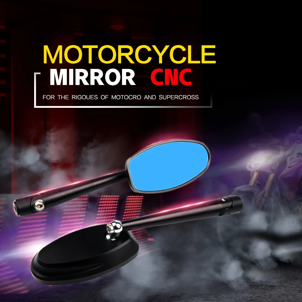 Мотоциклетное боковое зеркало для Honda Suzuki Yamaha MT03 MT07 MT09 MT10 XSR700/900 Kawasaki ER6N Z125 Z250 Z300 Z650