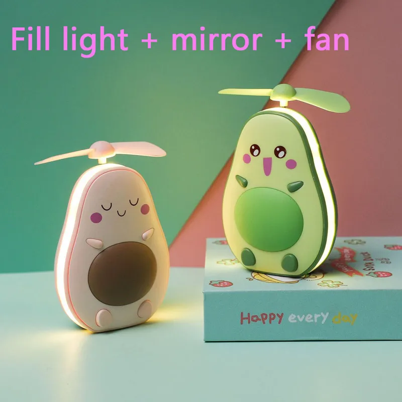 Новинка 2020 маленькая usb перезаряжаемая лампа авокадо портативный милый ночник