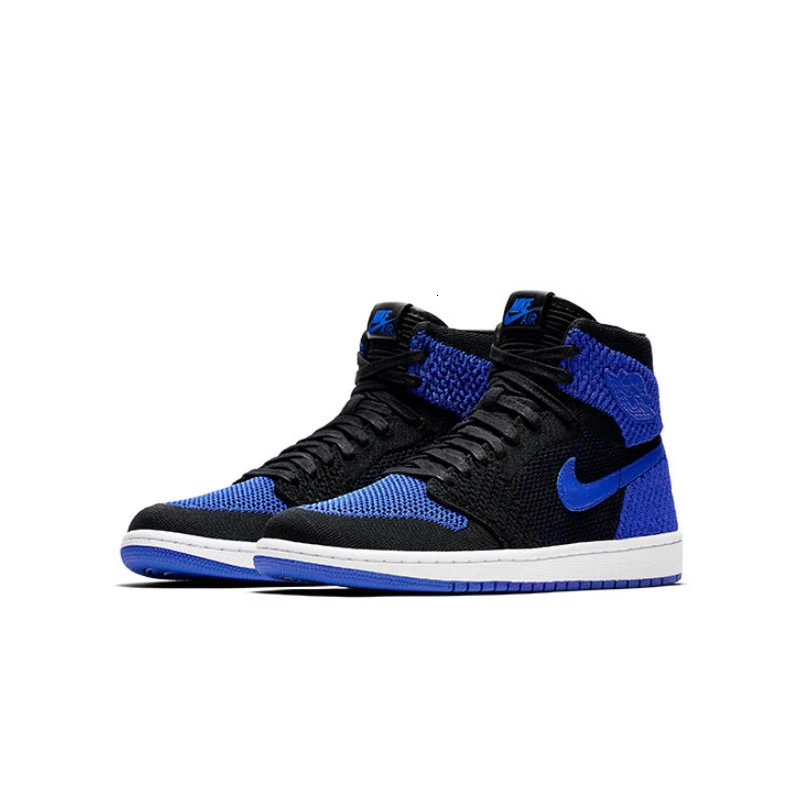 Оригинальные кроссовки для баскетбола Air Jordan 1 Flyknit AJ1, оригинальные мужские дышащие спортивные кроссовки, Новое поступление#919704