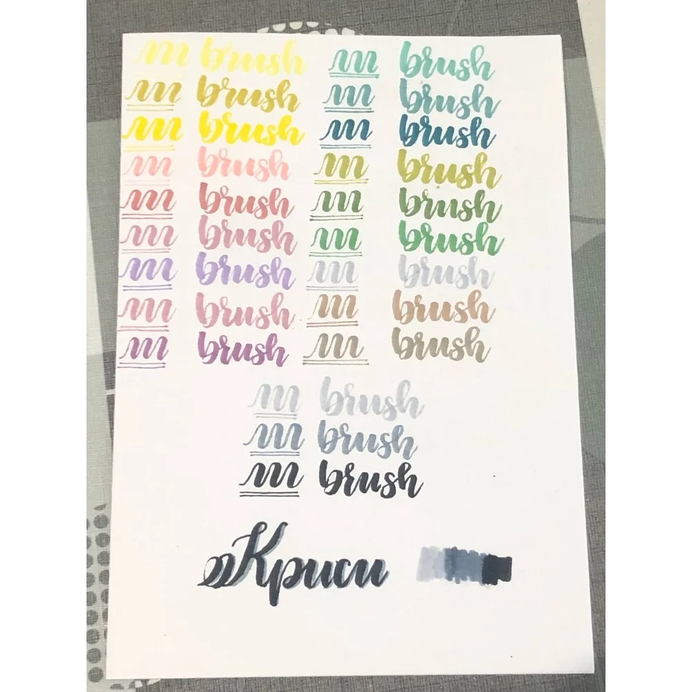 

3pcs Retro color Brush Marker Pens Set Dual side Fine Liner Water Based Ink Blendable Watercolor Art Paint Drawing School F133