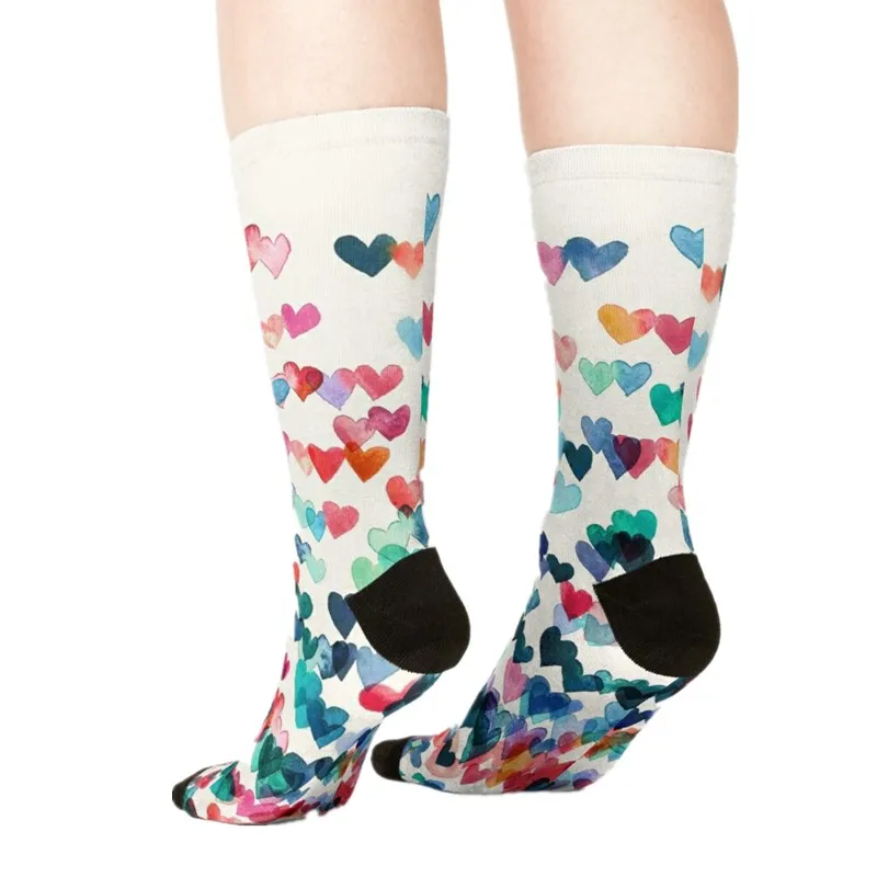 

Women's socks kawaii Hipster Seamless Pattern Printed Socks Woman harajuku Happy Funny Novelty cute girl gift Socks for women