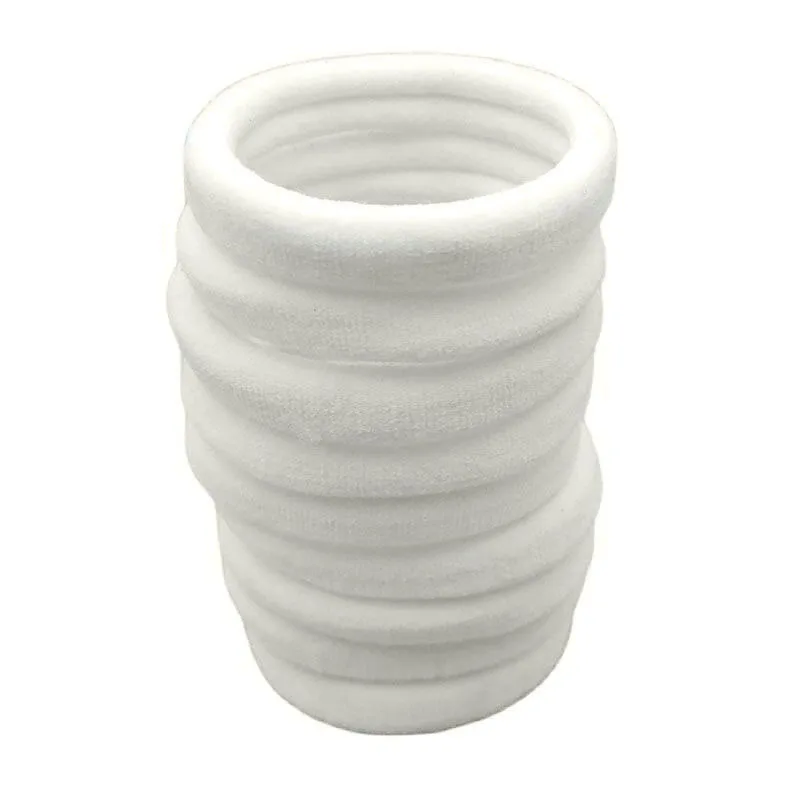 

50Pcs/Lot White Elastic Hair Bands RopeTie Ring Girls Holder Headwear Accessories Band Size 4CM