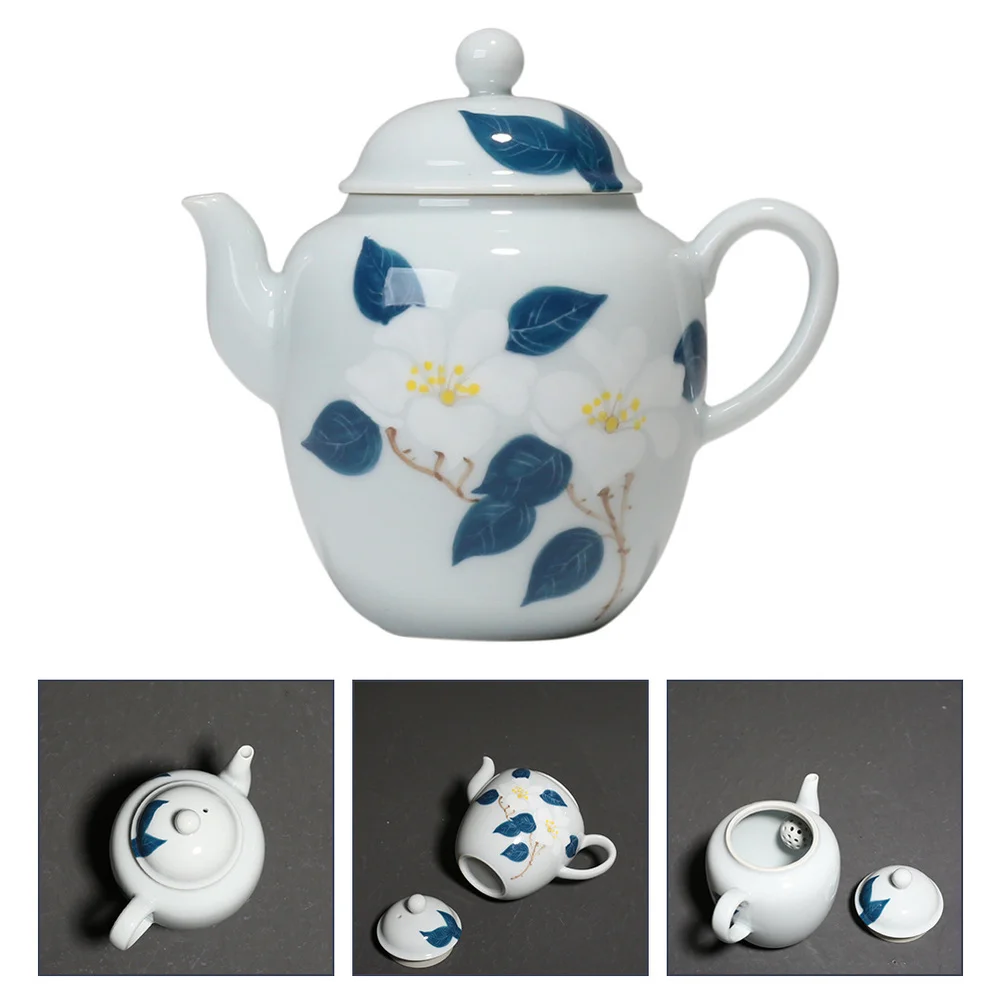 1 шт. Винтаж кунг фу Чай горшок Керамика камелии узор чайник для дома|Заварники| |