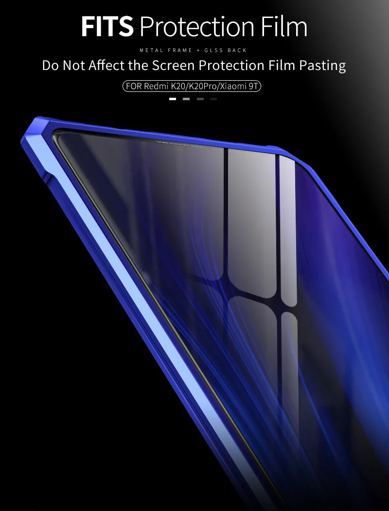 Металлический бампер для Xiaomi mi 9 t Pro, металлический корпус, прозрачная стеклянная задняя крышка для Xiao mi 9 t mi 9 t, роскошный противоударный