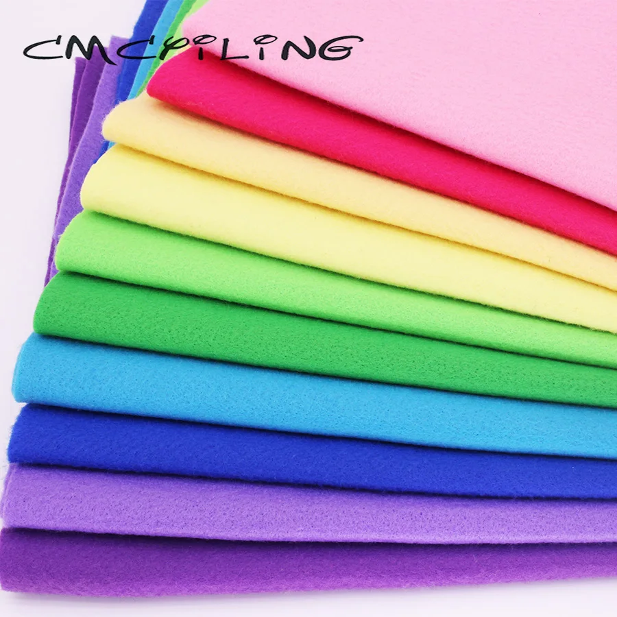 Лот CMCYILING 10 шт./лот Лоскутная мягкая войлочная ткань для рукоделия сделай сам