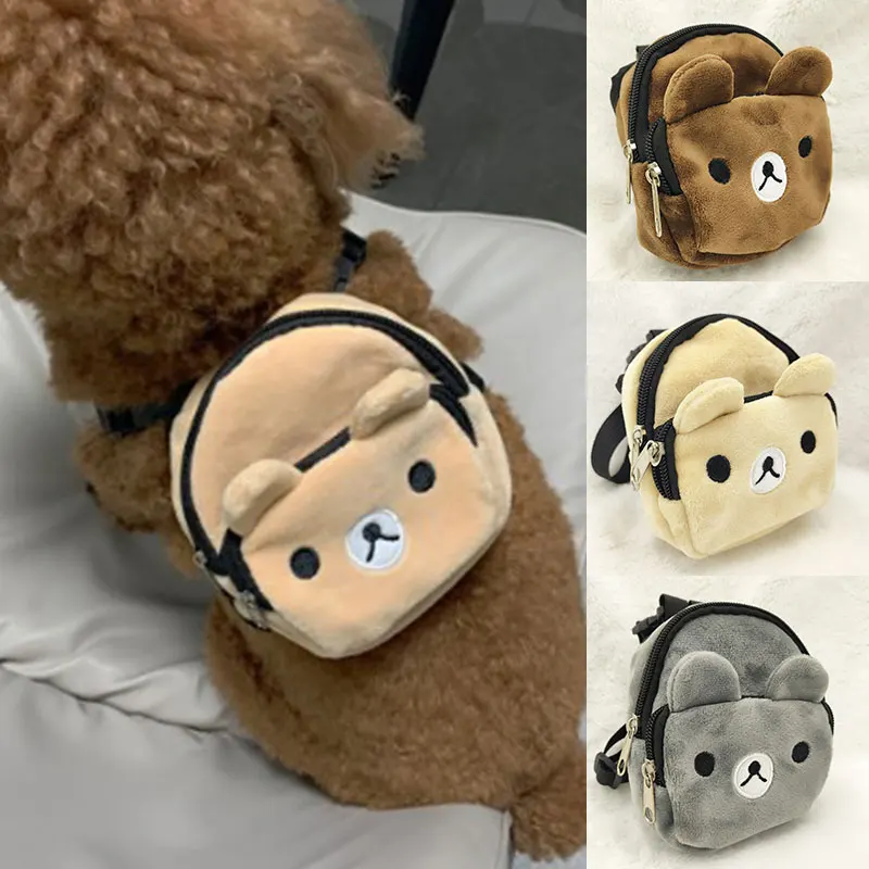 

Cute Durable Nylon Pet Backpack for Small Medium Dogs Convenient Portable Large-capacity Dog Snack Bag Dog Backpack