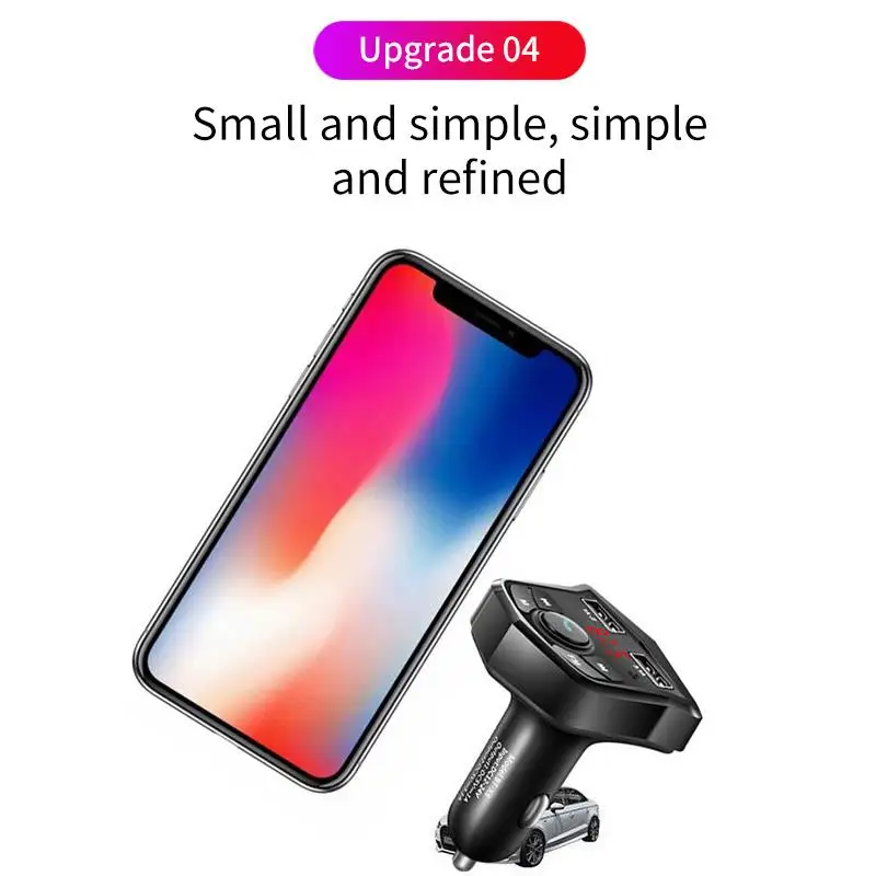 AOZBZ Car Mp3 Modulator Bluetooth 5.0 Wireless FM Transmitter LCD MP3 Player Hands-free Dual USB Charger TF Card | Автомобили и