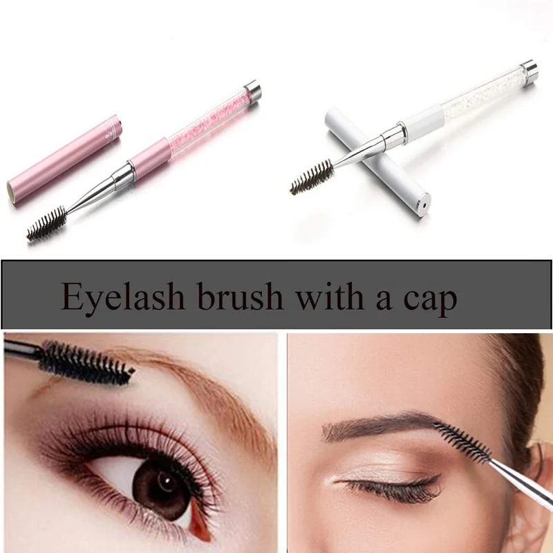 3 шт. многоразовая кристальная кисть для ресниц аппликатор бровей палочки бигуди