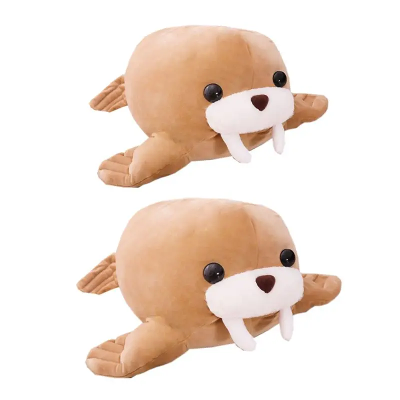 Податливый морж плюшевая игрушка чучело Кукла рождественские украшения для дома