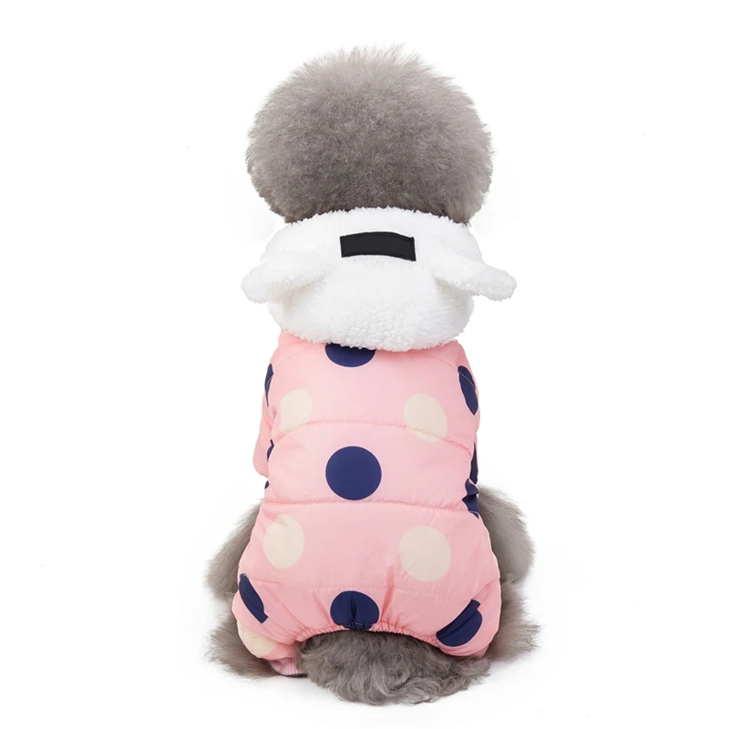 

Pet Dog Warm Coat Thickening Cotton padded Clothes For Autumn Winter Small Medium Dogs Warm Coat With Large Pocket