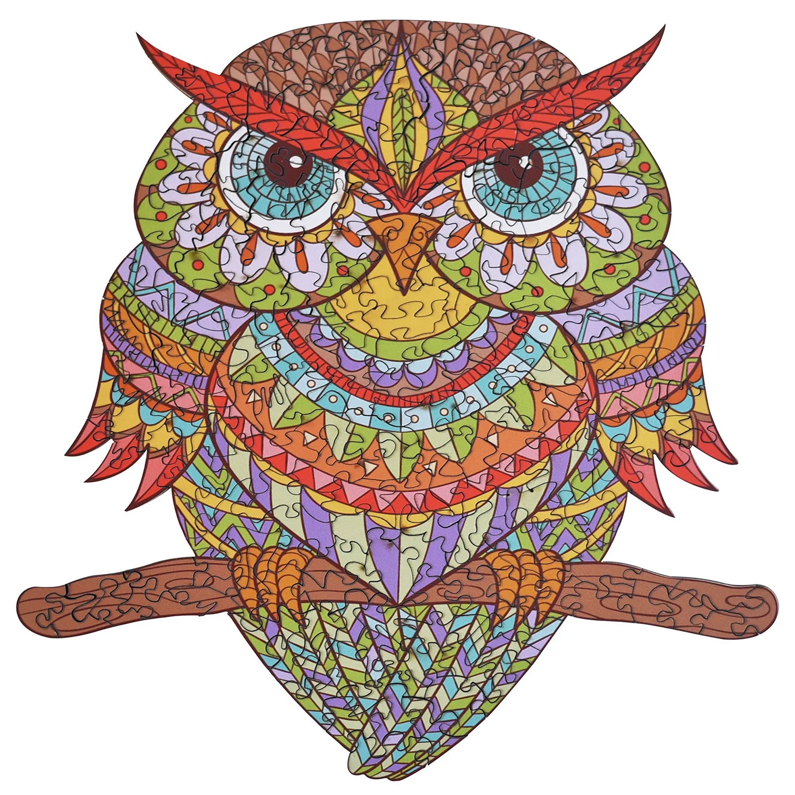 

Diy Wooden Puzzle Kids Adults Mysterious Owl Chameleon Jigsaw Puzzles Gift For Adults Kids Interactive Games Educational Toy#FS