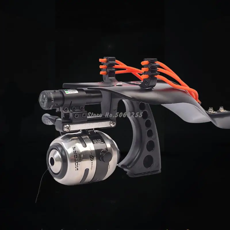 Высококачественная лазерная Рогатка черная охотничья для рыбалки рыболовный