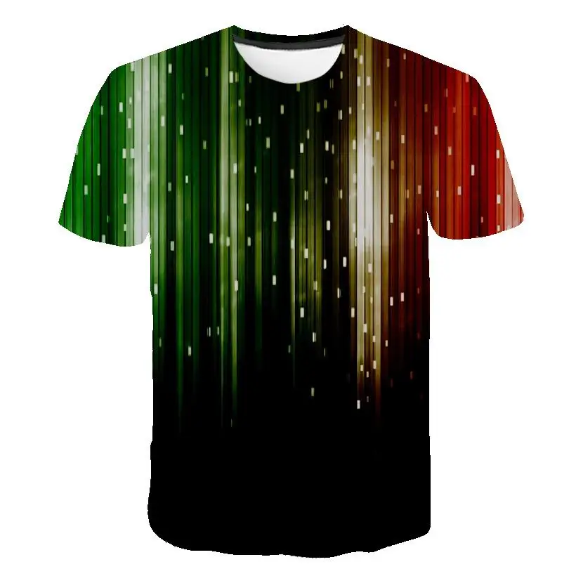 Модная мужская футболка с круглым вырезом лето 2020 Мужская геометрическим