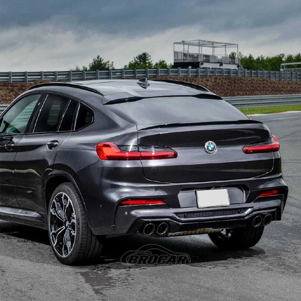 Спойлер для заднего багажника BMW X4 G02 2019 2020 2021 2022 черный спойлер из АБС-материала