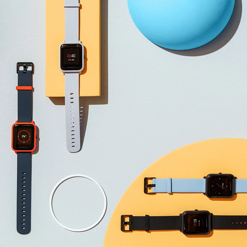 Смарт часы Huami Amazfit Bip Молодежные Bluetooth 4 0 GPS пульсометр 45 дней в режиме ожидания IP68