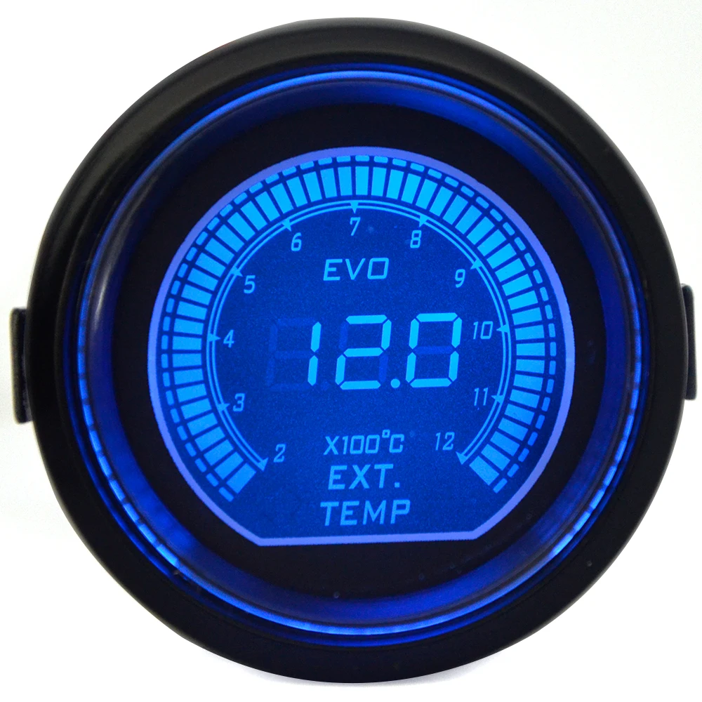 Датчик Dragon универсальный двухцветный измеритель температуры выхлопных газов 52