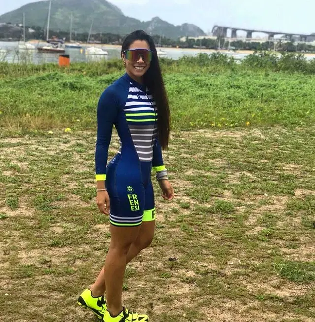 skinsuits 1 Frenesi Колумбии заднюю часть тела Пользовательские Лайкры скафандр Длинные рукава Триатлон дышащие велосипедные Комплект Одежда для велоспорта Ropa Ciclismo - Цвет: skinsuits 1