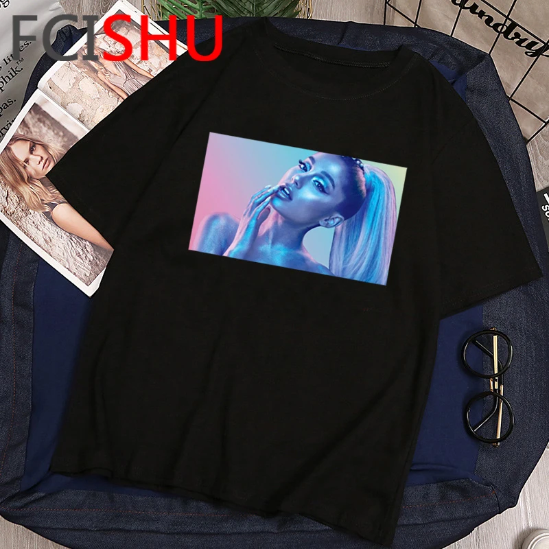 7 кольца Ариана Гранде эстетику Футболка женская спасибо в стиле хип хоп футболка